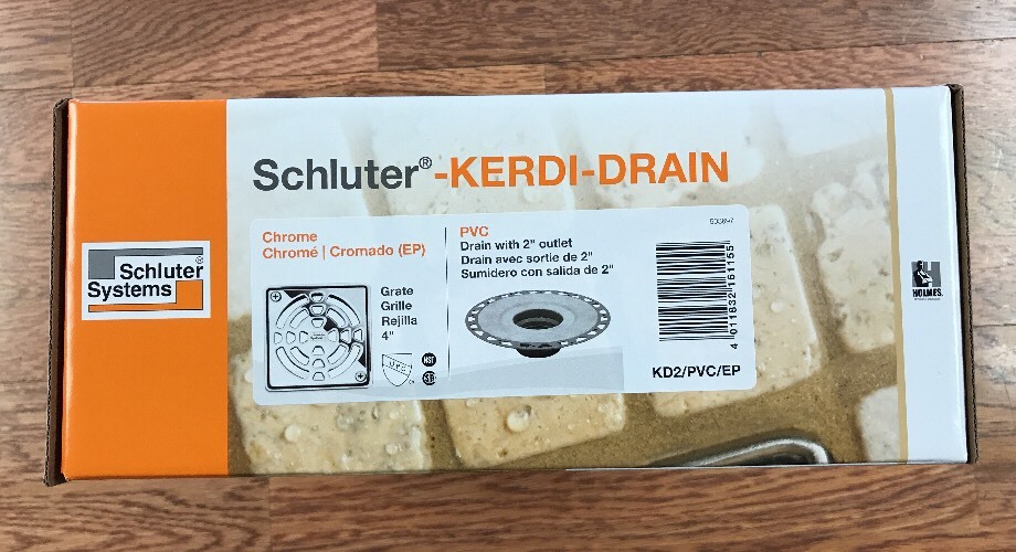 Schluter Kerdi Shower Drain Kit Chrome PVC
