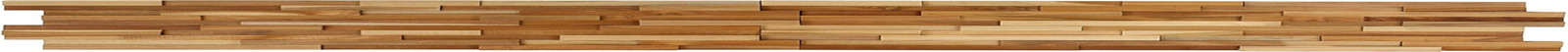 Ez-Wall 3D Mosaic Tile in Solid Teak Wood, Set of 10 Natural Finish Tiles