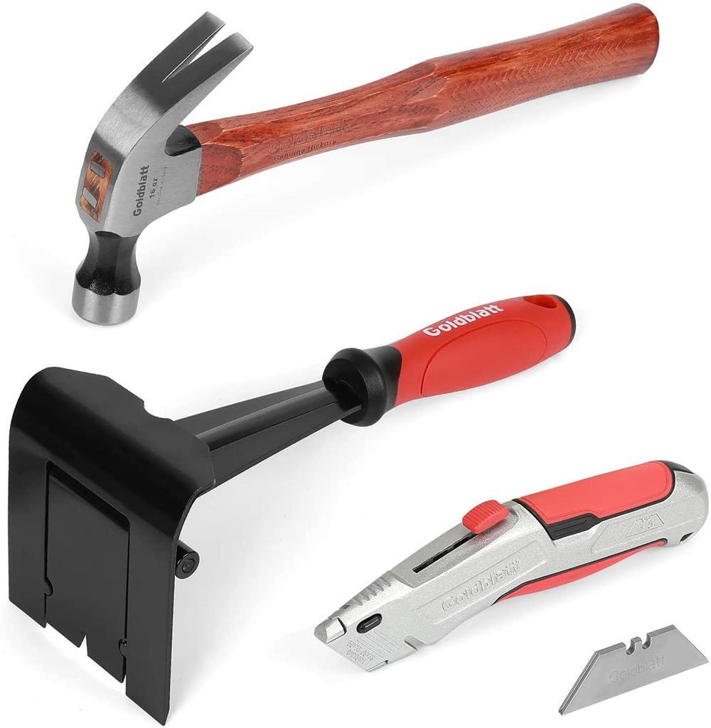 GOLDBLATT Molding Remover Tools Set Multi-tool Retractable Utility Knife Hammers