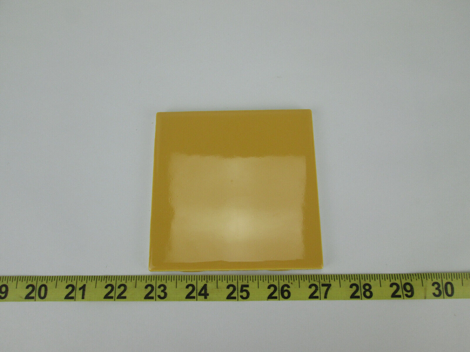 Lot of 6 New Old Stock Daltile Ceramic Tile Mustard Yellow QTC1 4-1/4″ x 4-1/4″