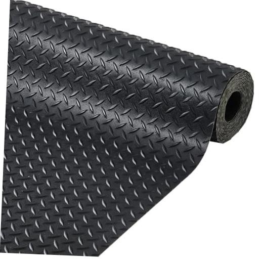 7.5 x 22 FT Garage Floor Mat, 2.8mm Thickened Diamond Plate PVC Flooring Roll