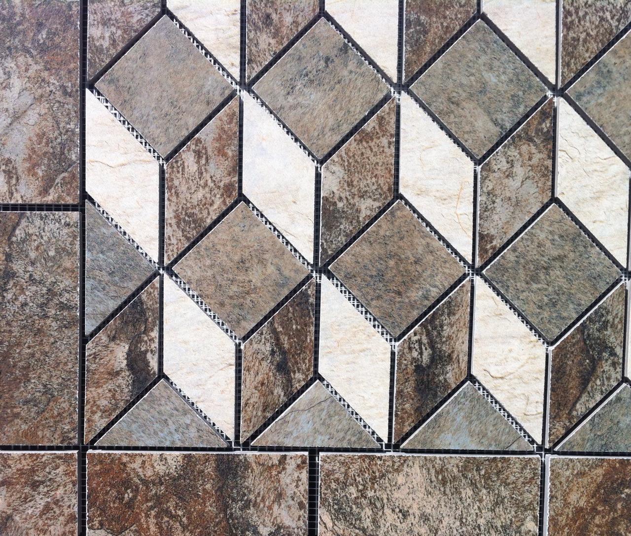 20 3/4″ X 25 9/16″ Tile Medallion- Daltile’s Franciscan Slate tile