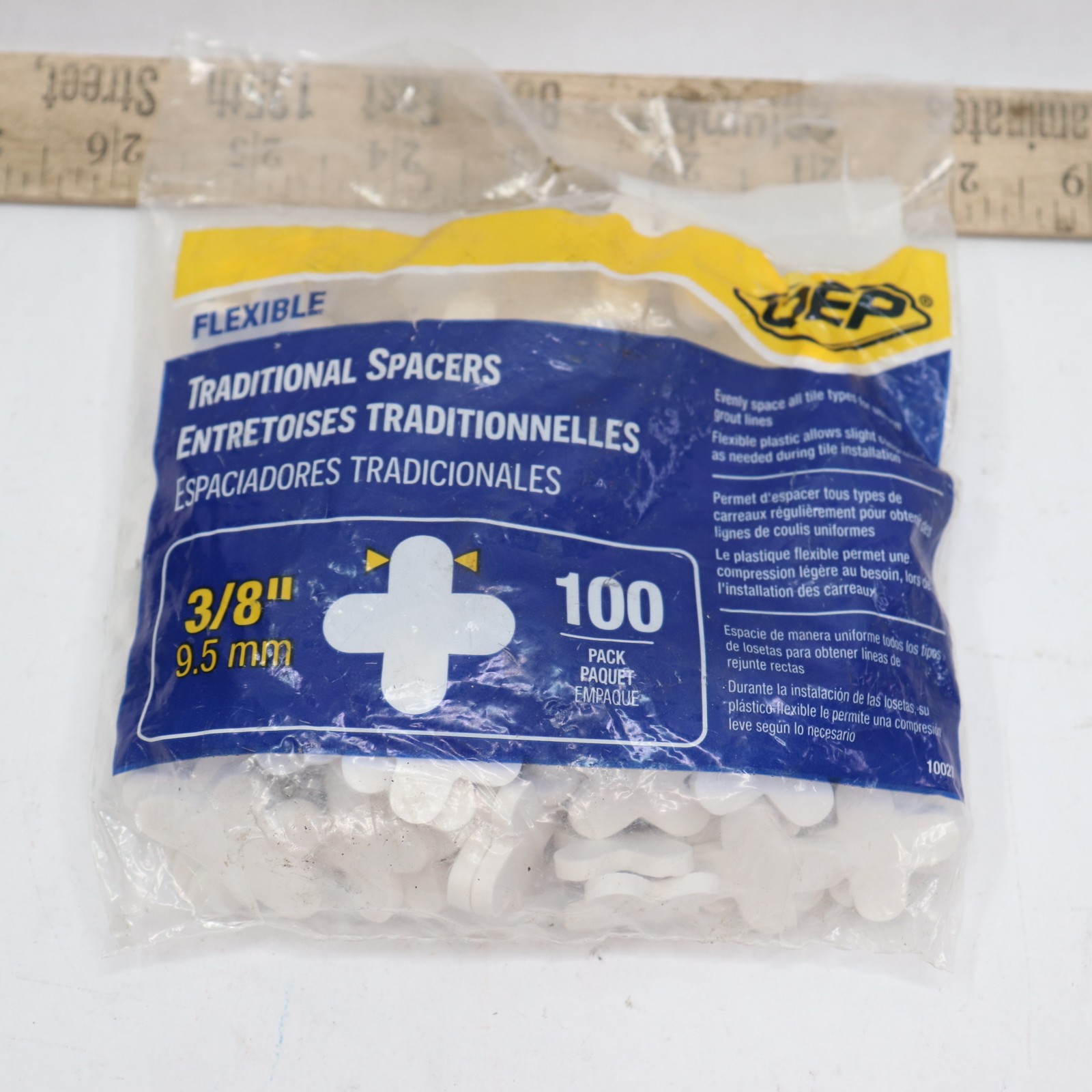 (Approx 100-Pk) QEP Traditional Flexible Tile Spacers 3/8″ 10027