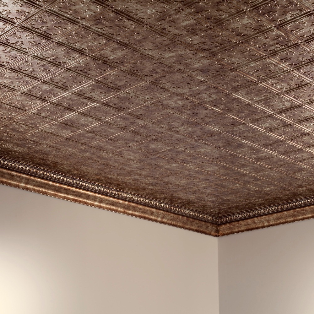 Fasade – 2ft x 4ft Traditional Style #10 Glue Up Ceiling Tile/Panel (5 Pack)