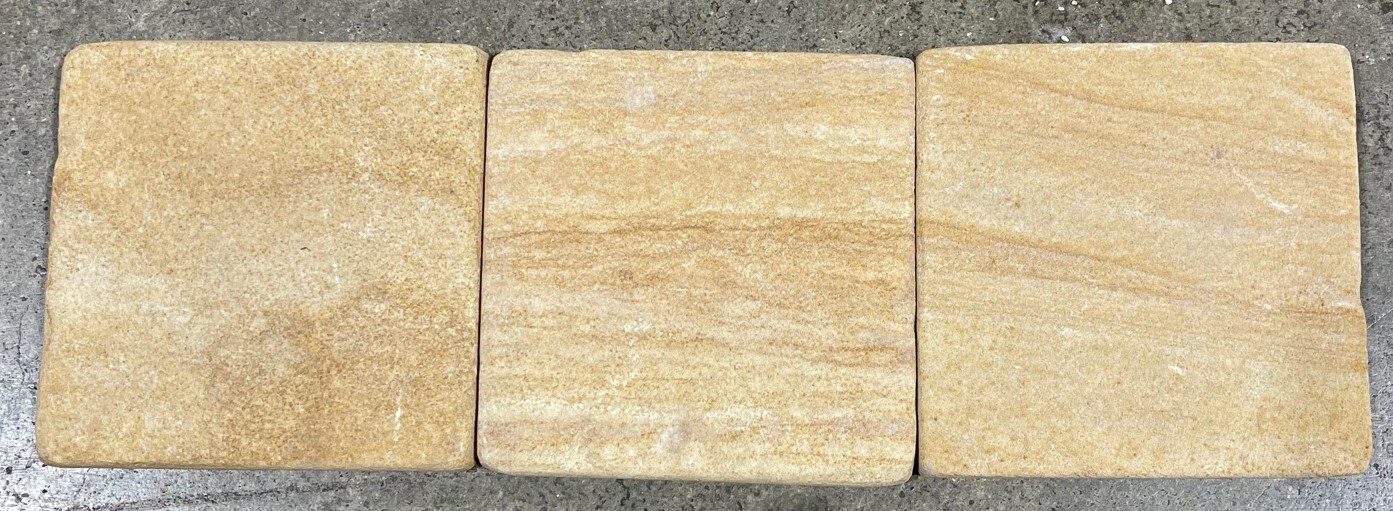 Tile Teakwood Tumbled Natural Stone Backsplash Border 4×4 Wall (1 Tile) T-82