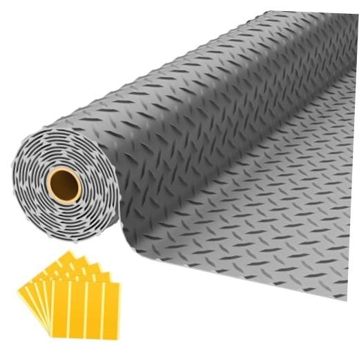 Garage Floor Mat, 2.8mm Thickened PVC Flooring Roll for Under Car, 8×20 FT Gray