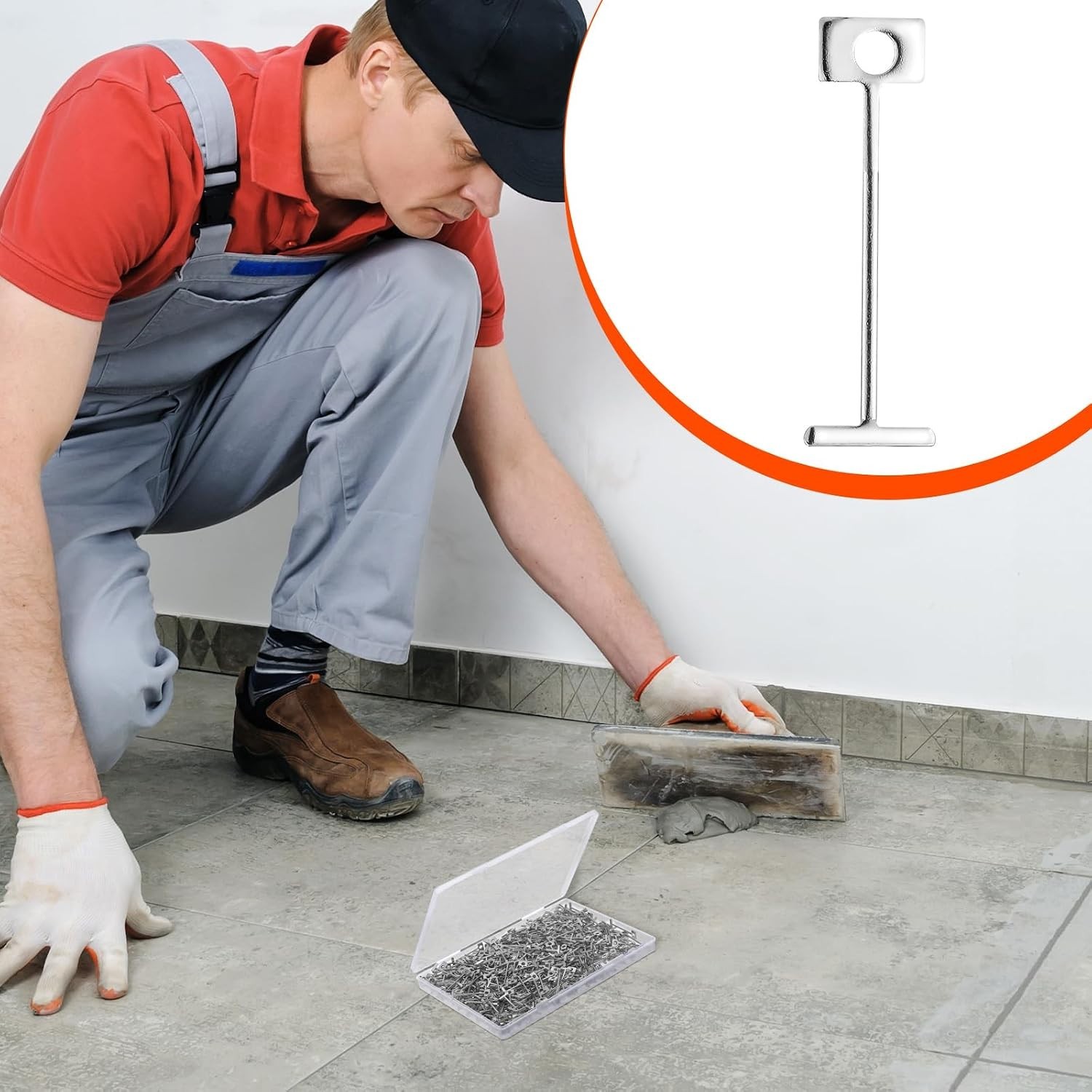 500 Pcs 1/16″ Replacement Steel Needles Tile Leveling System 1.5mm Leveler Re…