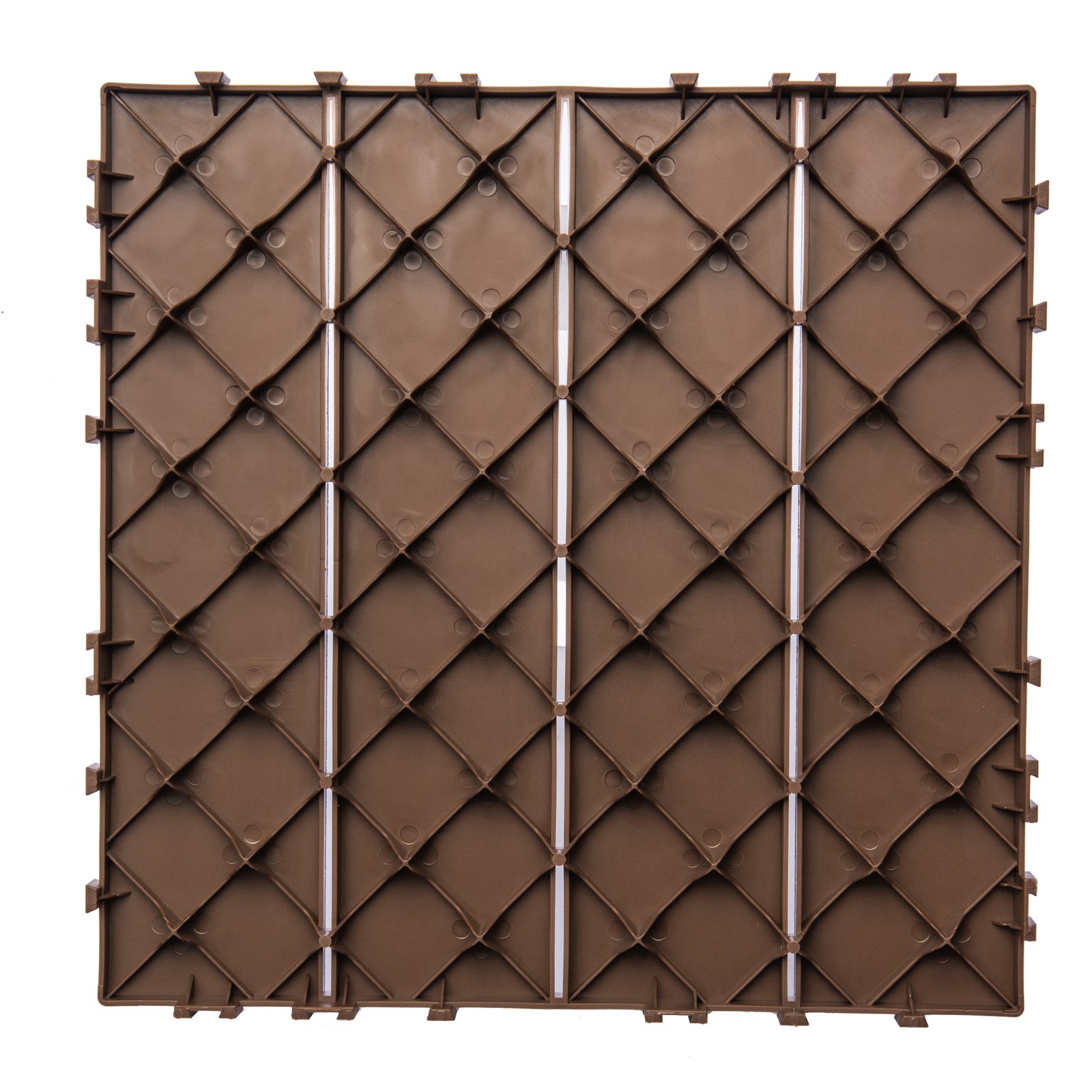 68-Pack 11.42″x11.42″ Plastic Interlocking Deck Tiles – 61.60 Sq.Ft