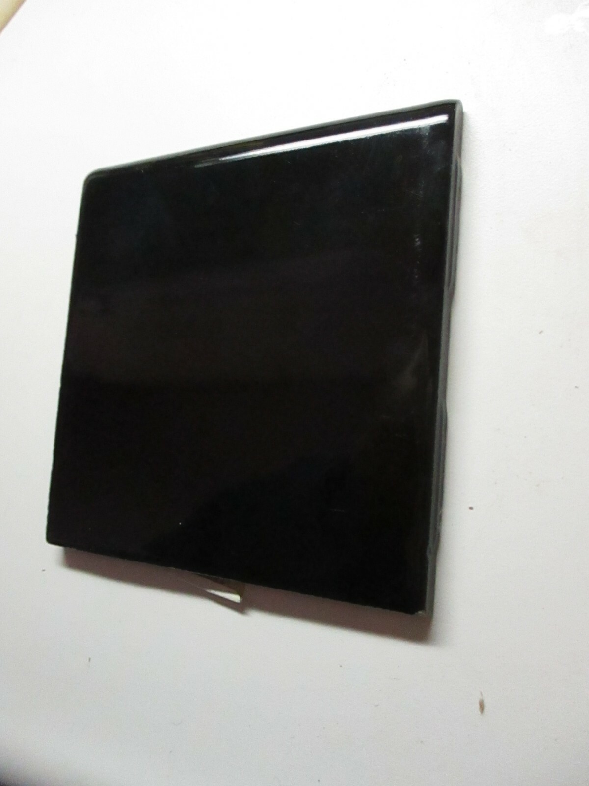 1 Bullnose Wall Tile Mannington USA 4-3/8″ SeeCond Gloss Black Magic Ceramic MCM