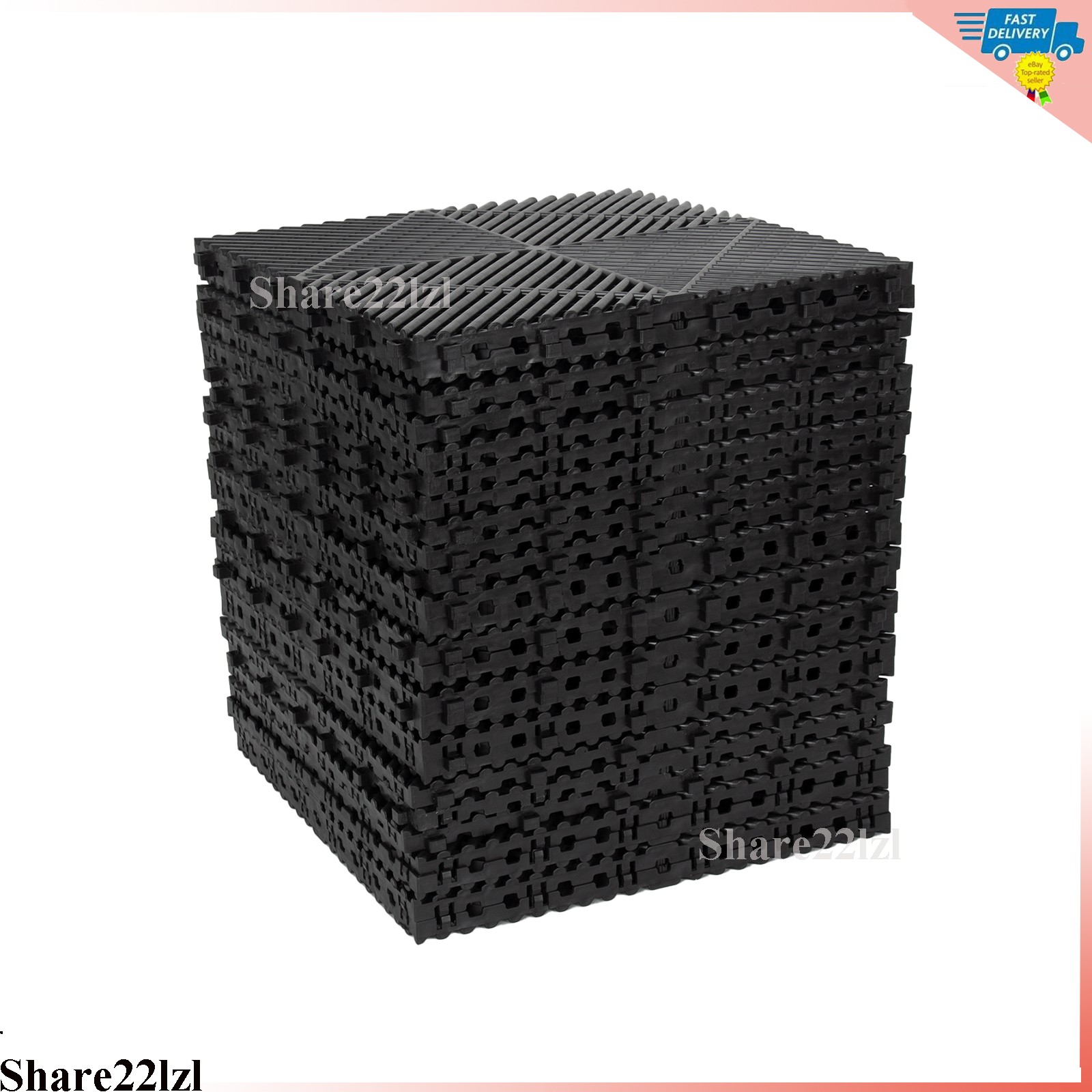 Garage Floor Tiles Interlocking Flooring Tiles 15.75×15.75”/ 40 x 40 cm 25Packs
