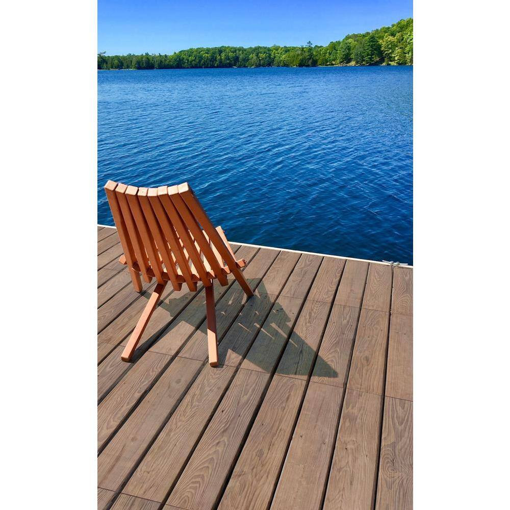 32 In. X 42 In. Brown Thermo-Treated Ash Roll Decking (1-Each)