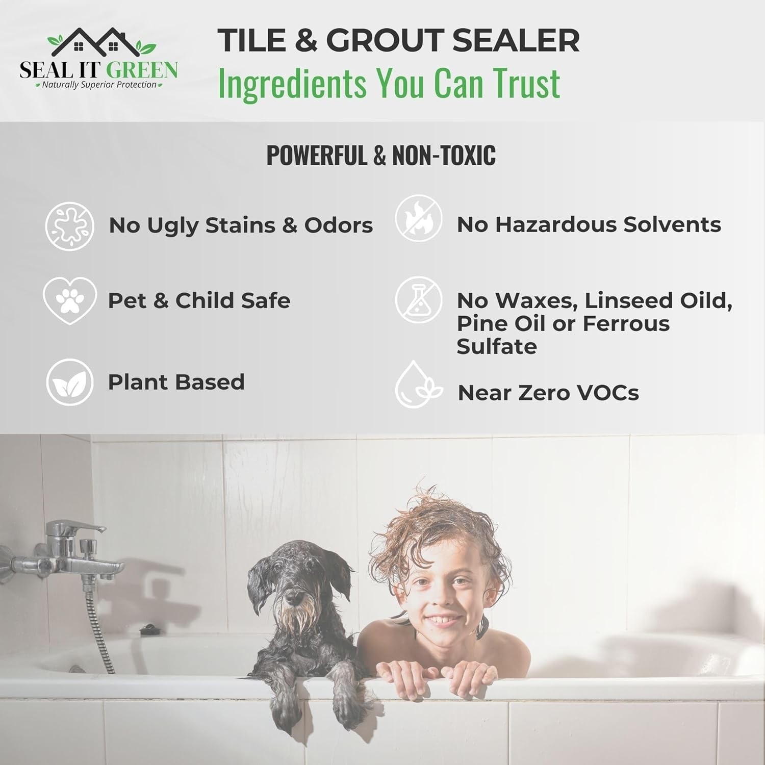Eco-Friendly Grout Sealer – Non-Toxic, Water-Based with Long-Lasting Results