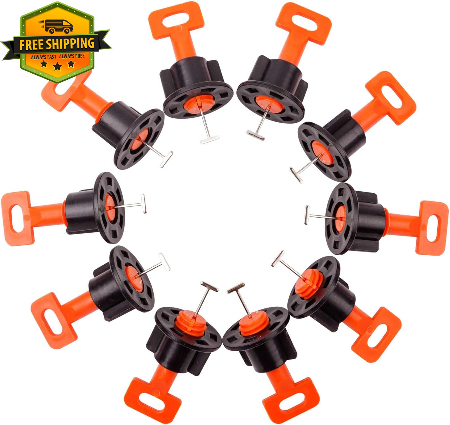 Tile Leveling System Kit 600PCS 2mm Tile Spacers Leveler Tools w/Wrenches