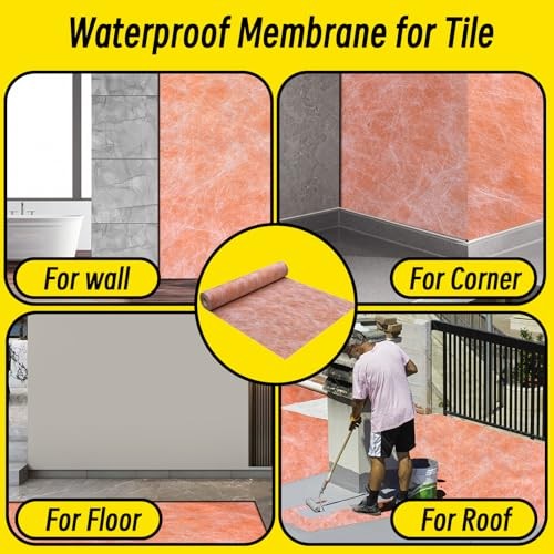 Waterproofing Membrane 3.3 ft x 32.8 ft / 108 Sq Ft 3.3Ft x 32.8Ft 108Sq Ft