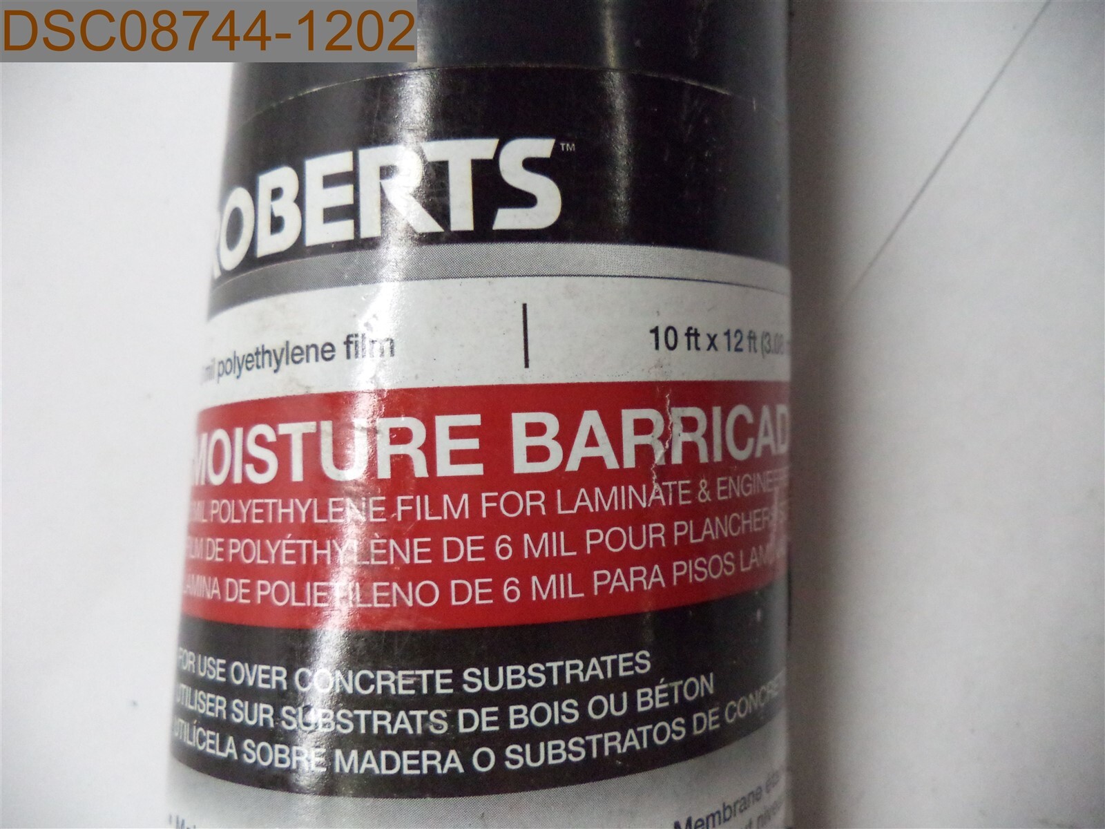 Roberts Moisture Barricade, 10ft x 12ft, 6mil polyethylene film, 075378701156