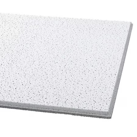 Armstrong 1734 Fine Fissured Ceiling Tile, 24 In W X 24 In L, Beveled Tegular,