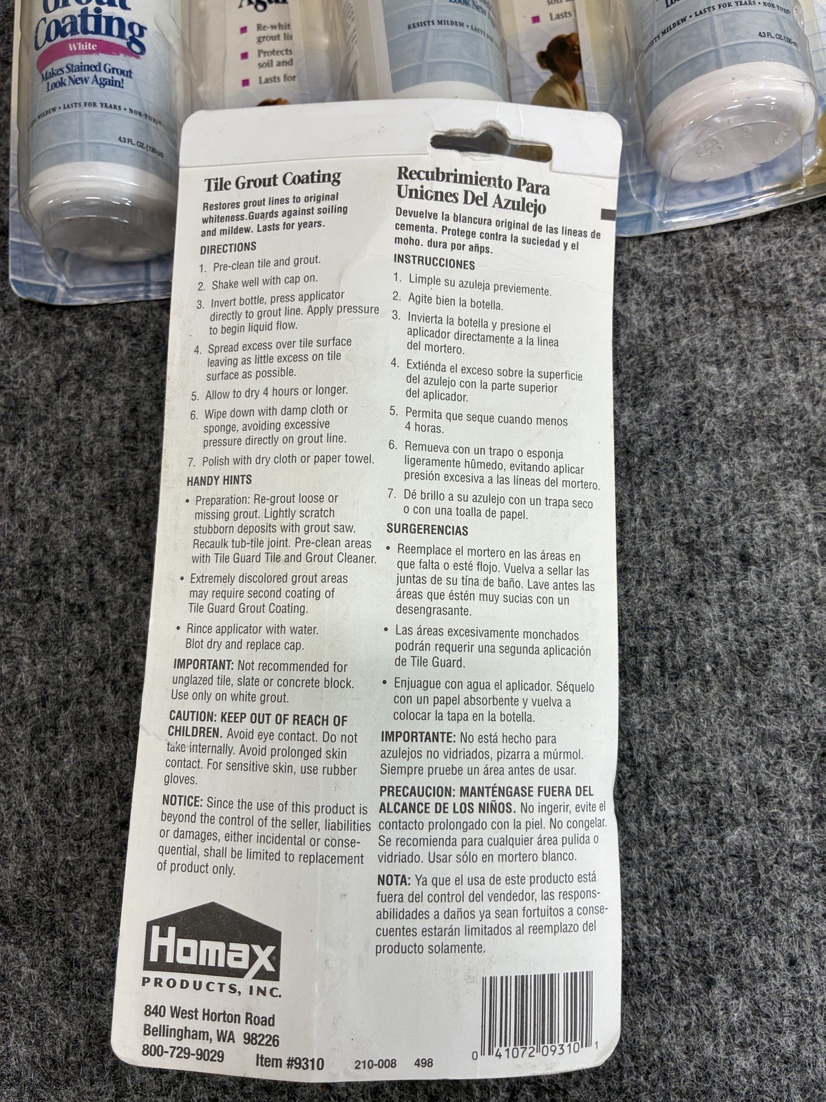Homax Tile Grout Coating White – Restores Grout Lines Mold Mildew