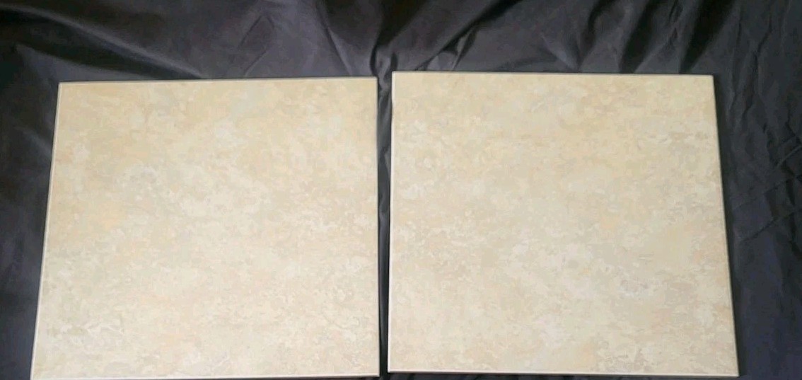 Laufen Cream Ceramic Tile 16X16 Lot Of 2
