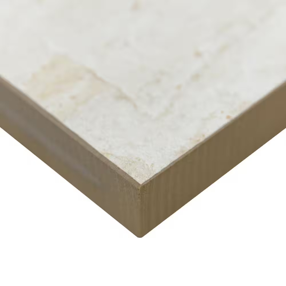 Quartz White 2 Cm. X 24 In. X 24 In. Matte Porcelain Stone Look Paver Tile (8 Sq