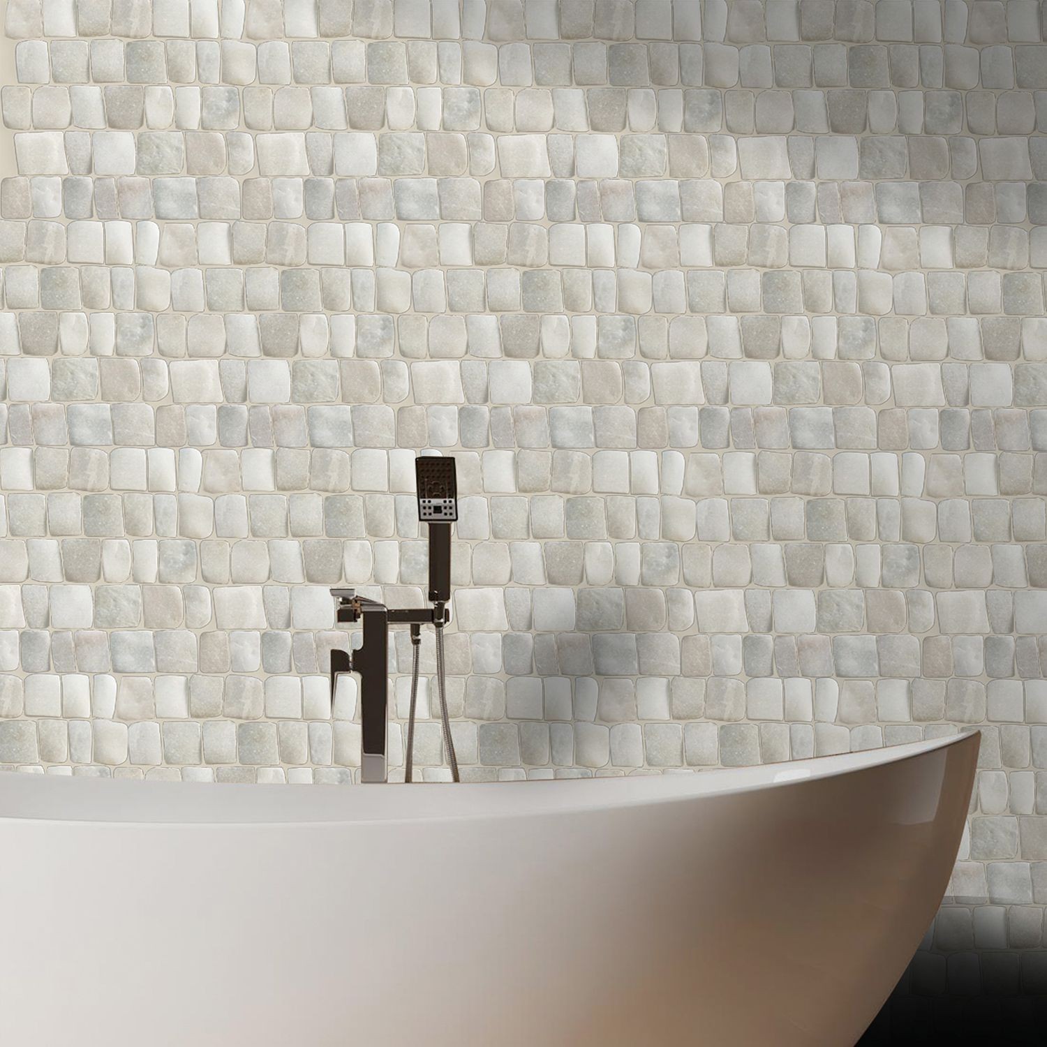 Canine Tan Natural Stone Mosaic Wall & Floor Tile ($16.8/SqFt)