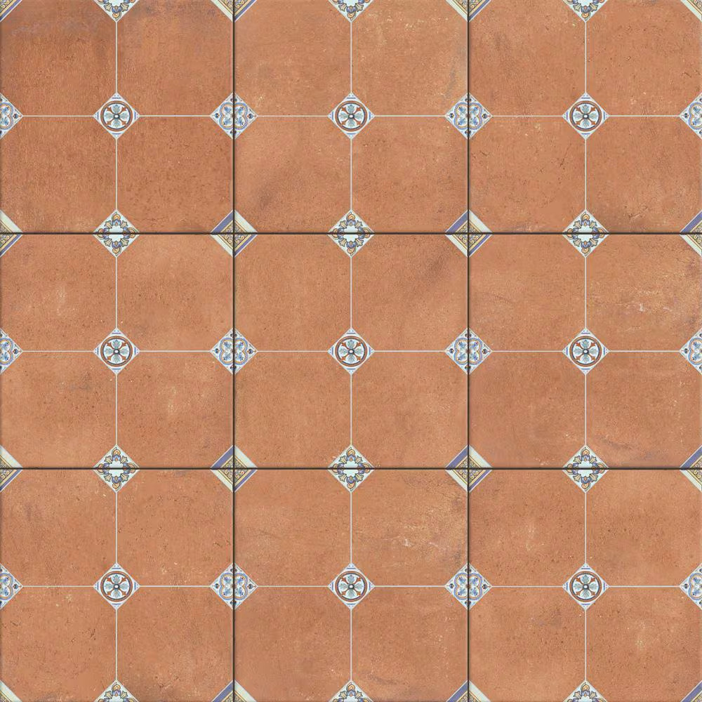 Manises Decor Cuero 13-1/8 In. X 13-1/8 In. Porcelain Floor and Wall Tile (10.98