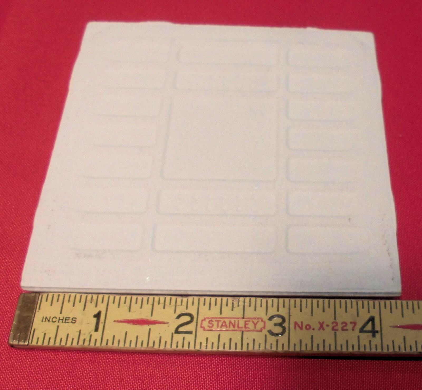 1 pc. *Brightest Ice White* 4-1/4″ Ceramic Bullnose Tile by American Olean; New