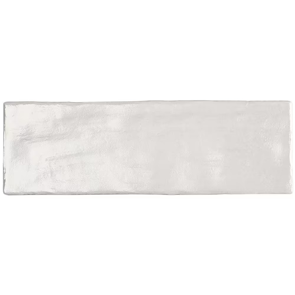 Amagansett Gin White 3 In. X 8 In. Mixed Finish Ceramic Subway Wall Tile (5.38 S