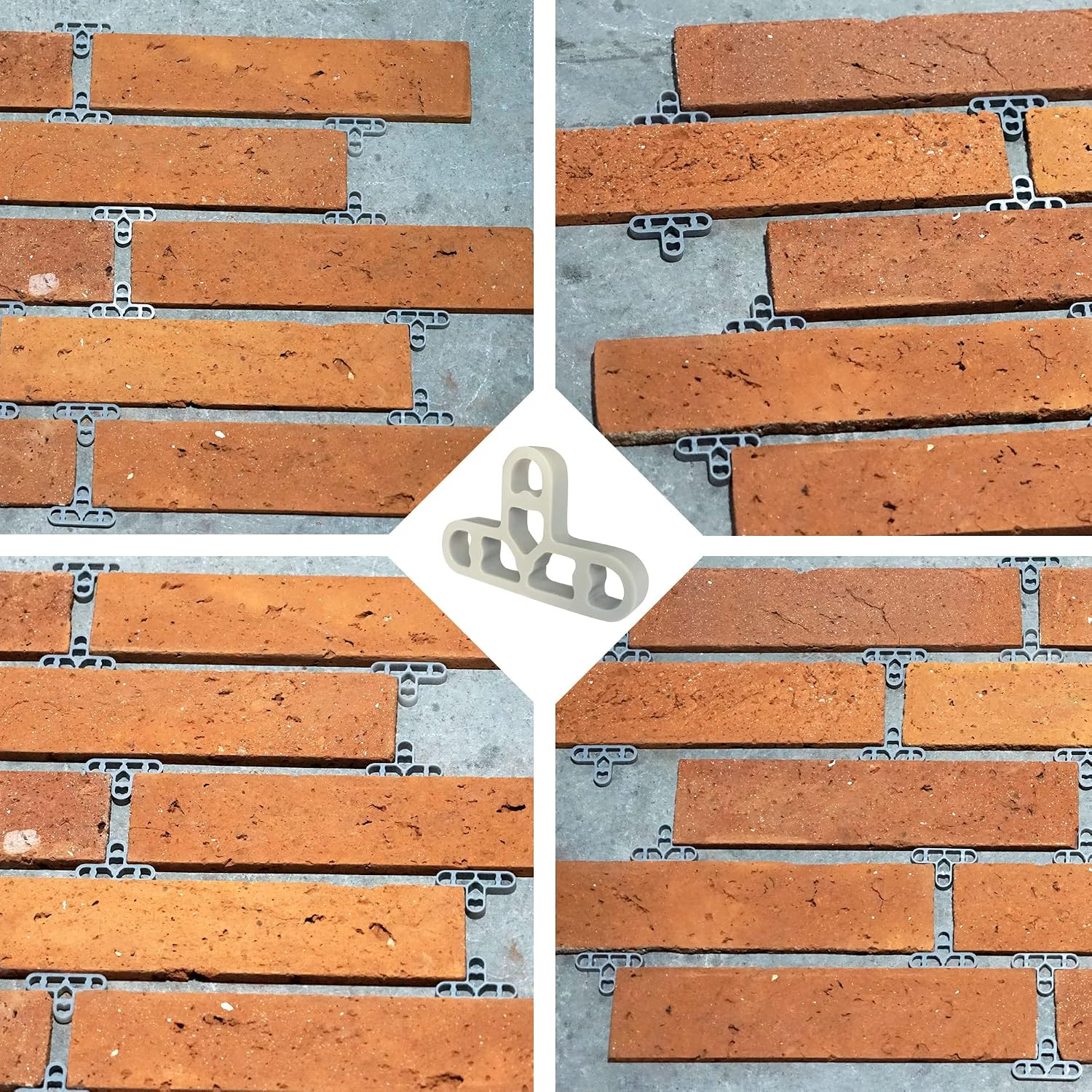 3/8 inch 100pcs 10mm Bricklaying Spacer Tile Spacer Grey Color Spacer Tile Le…