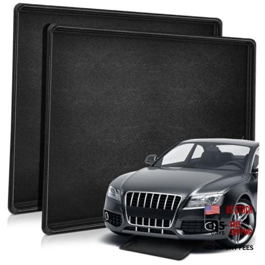 Set of 2 Auto Drip Trays 47×30 Inch Plastic Oil Trays for Under Cars