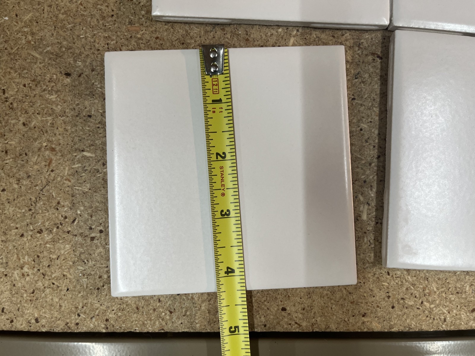 10 Pc White 4-1/4″ x 4-1/4″ x3/16″ Flat Ceramic Tile Matte United States Tile Co