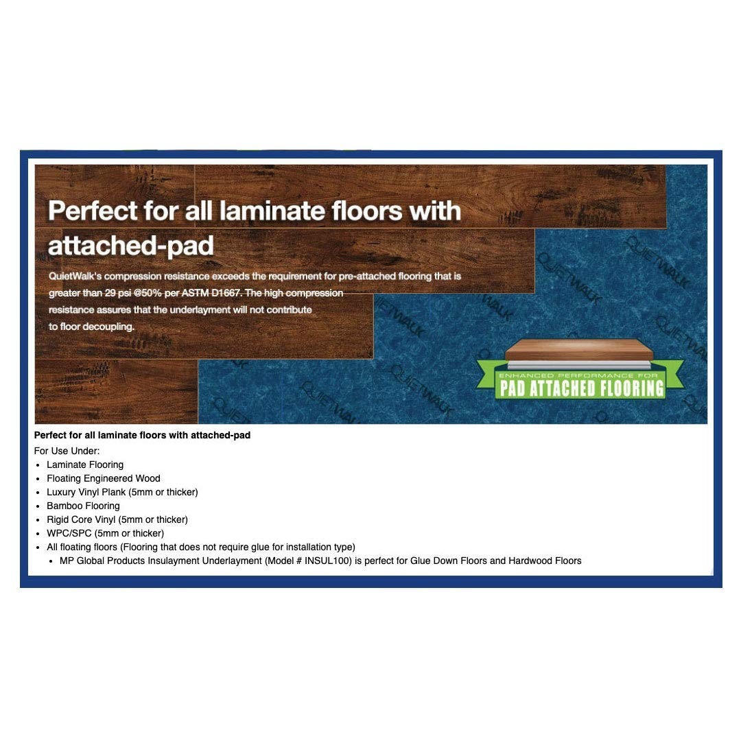 Sound Absorbing Underlayment – Approved for Pre-Attached Pad