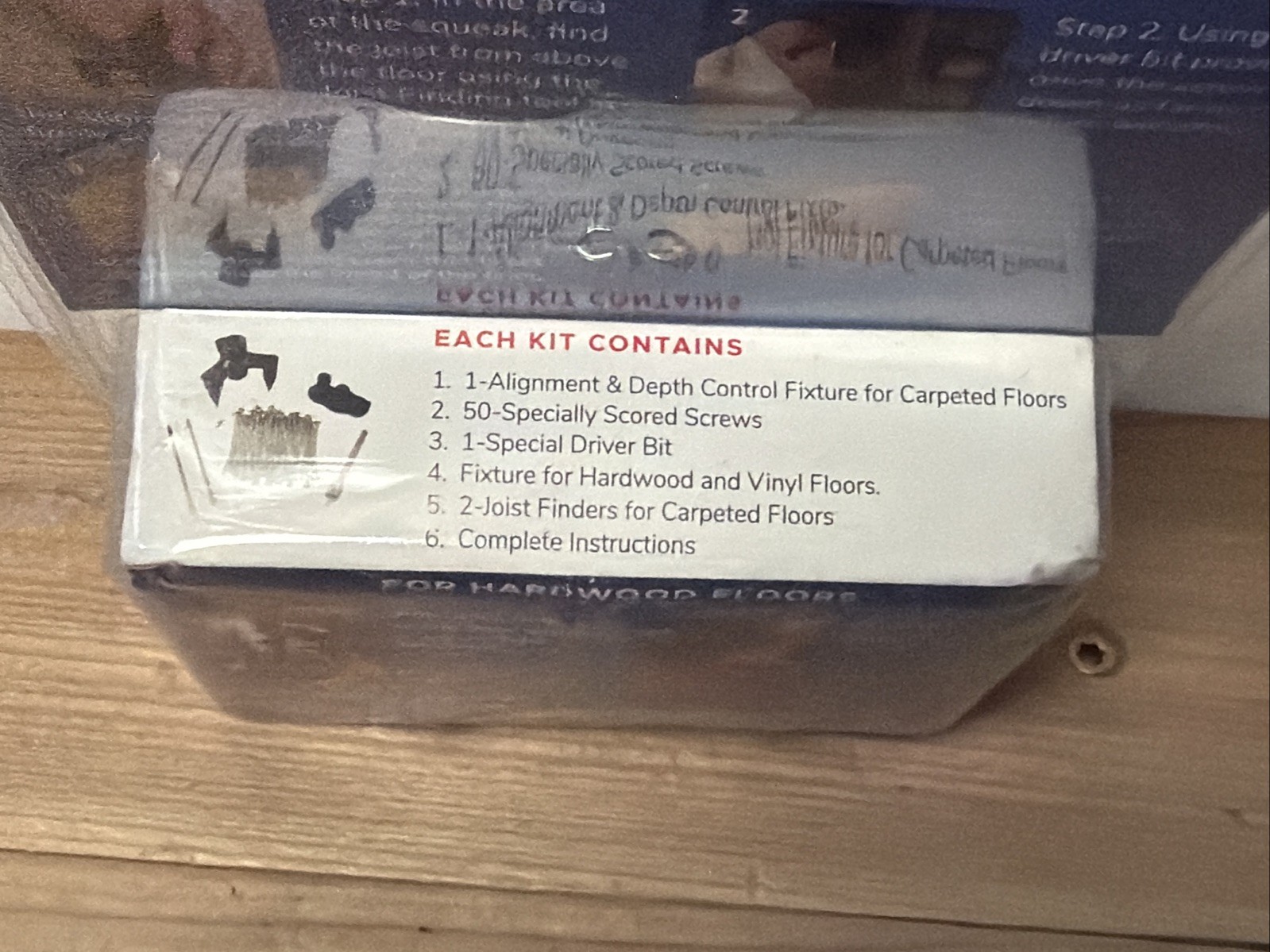 Squeaky Floor Repair Kit for Hardwood, Carpet, Vinyl & Linoleum – Complete