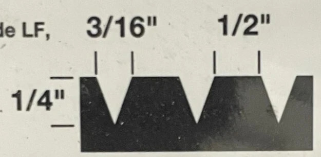 2/ Project Source Metal Adhesive Trowels 3/16″ Wide x 1/2″ Deep – 2501520