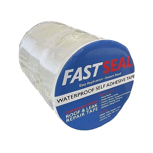 RV Roof Tape, 12″ x 50′ White, RV Sealant Tape for Camper Roof Repair, Trailer