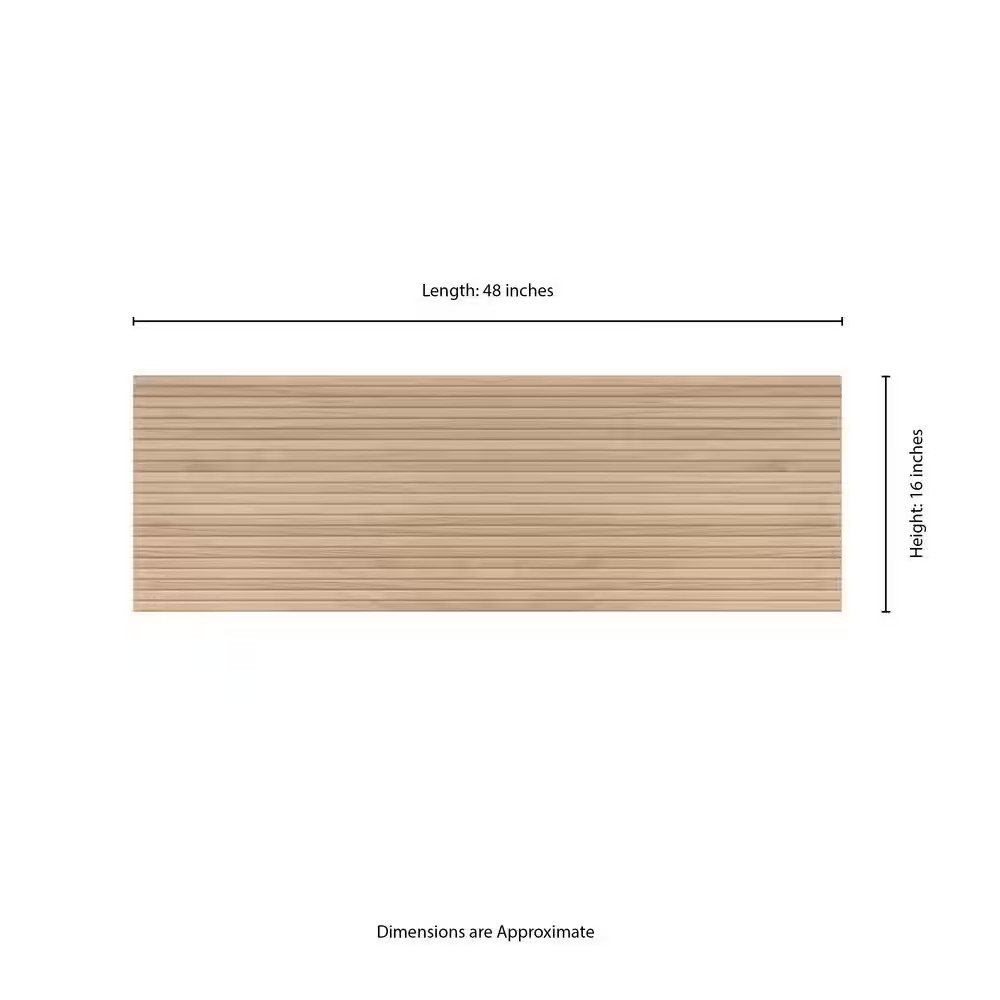 Urban Bamboo Ridge Fluted Matte Ceramic Wall Tile 16 In. X 48 In. (15.5 Sq. Ft./
