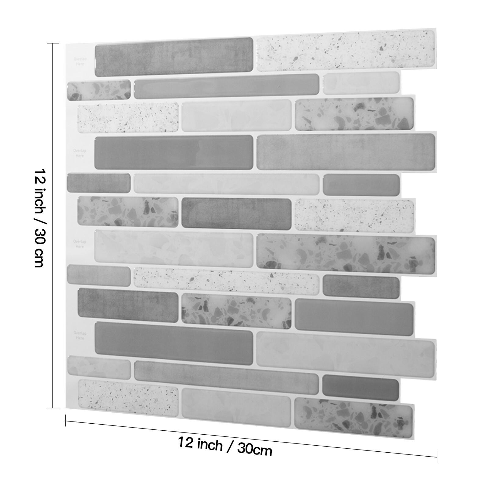 Art3d Peel and Stick Brick Kitchen Backsplash Self-Adhesive Wall Tile Stone(10P)