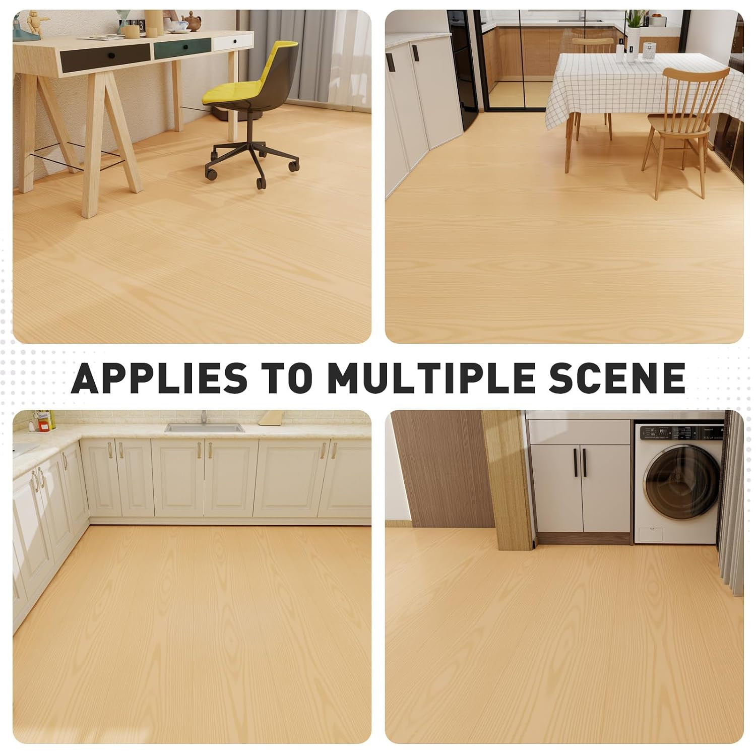 Wood Grain Peel and Stick Floor Tiles 11.8″ X 118″ Roll, Self Adhesive Vinyl Flo