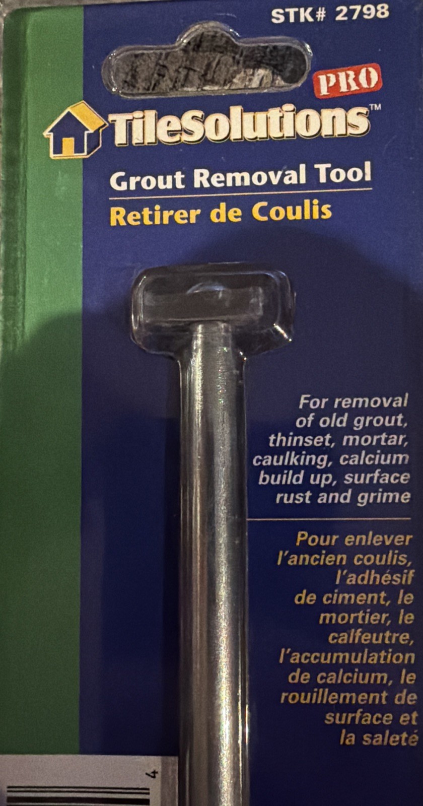 GROUT REMOVAL TOOL By Tile Solutions – MODEL 2798