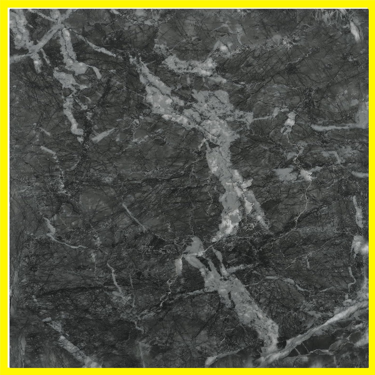 12″x12″ Peel and Stick Floor Tile Waterproof Black Grey Slate Marble Flooring…
