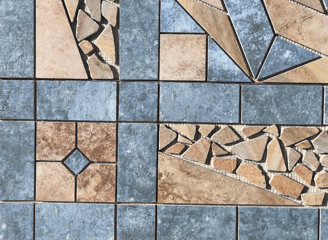 44 5/8″ X 45 5/8″ Tile Medallion – Lowes Mesa Beige & Happy Floors French Qtr