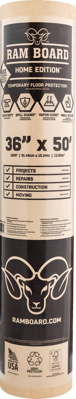 Home Edition, Heavy Duty 36 inch x 50 feet Painting, Remodeling, Construction…