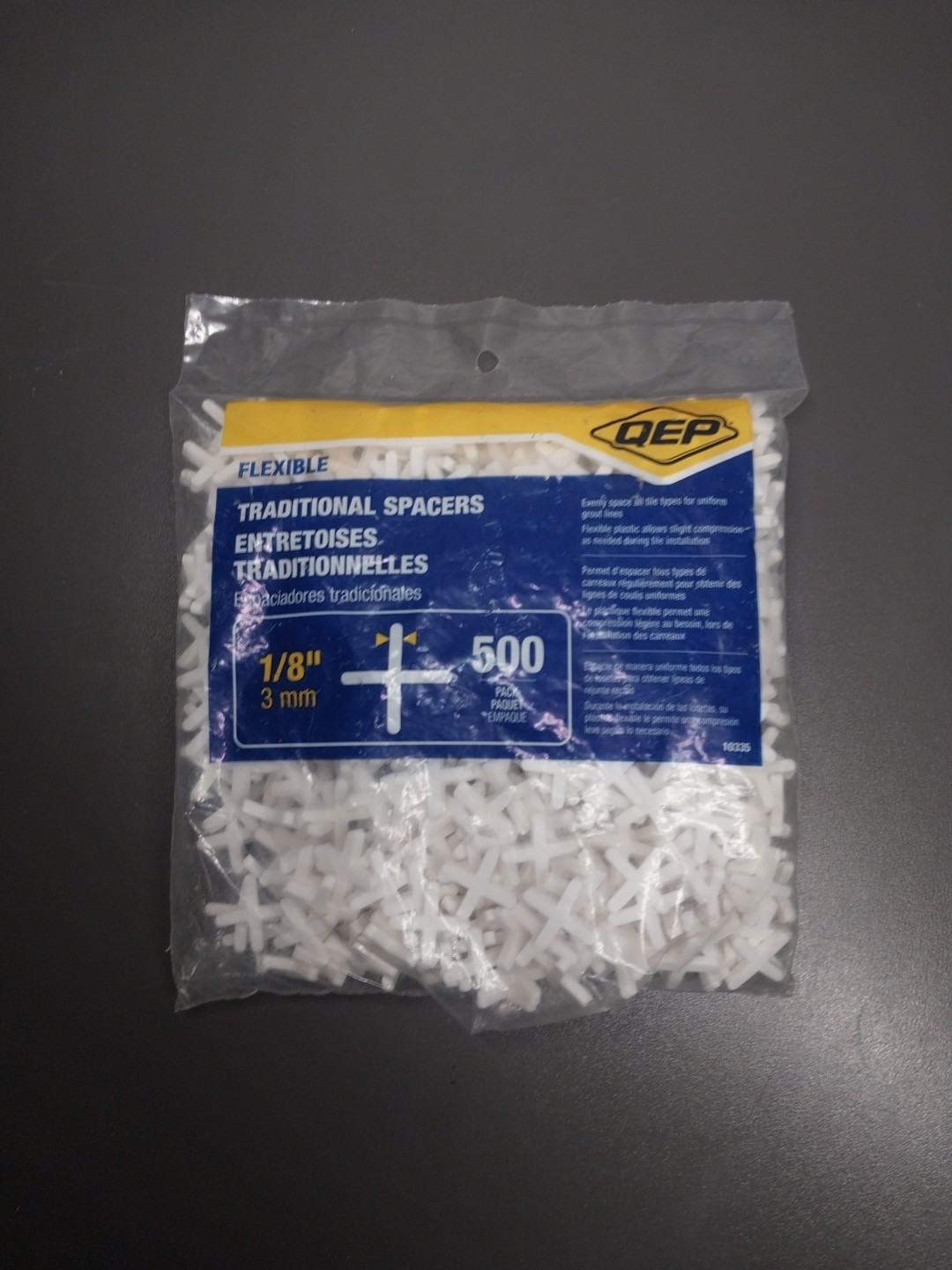QEP 1/8-in (3mm) X-Shaped Tile Spacers 500-Pack