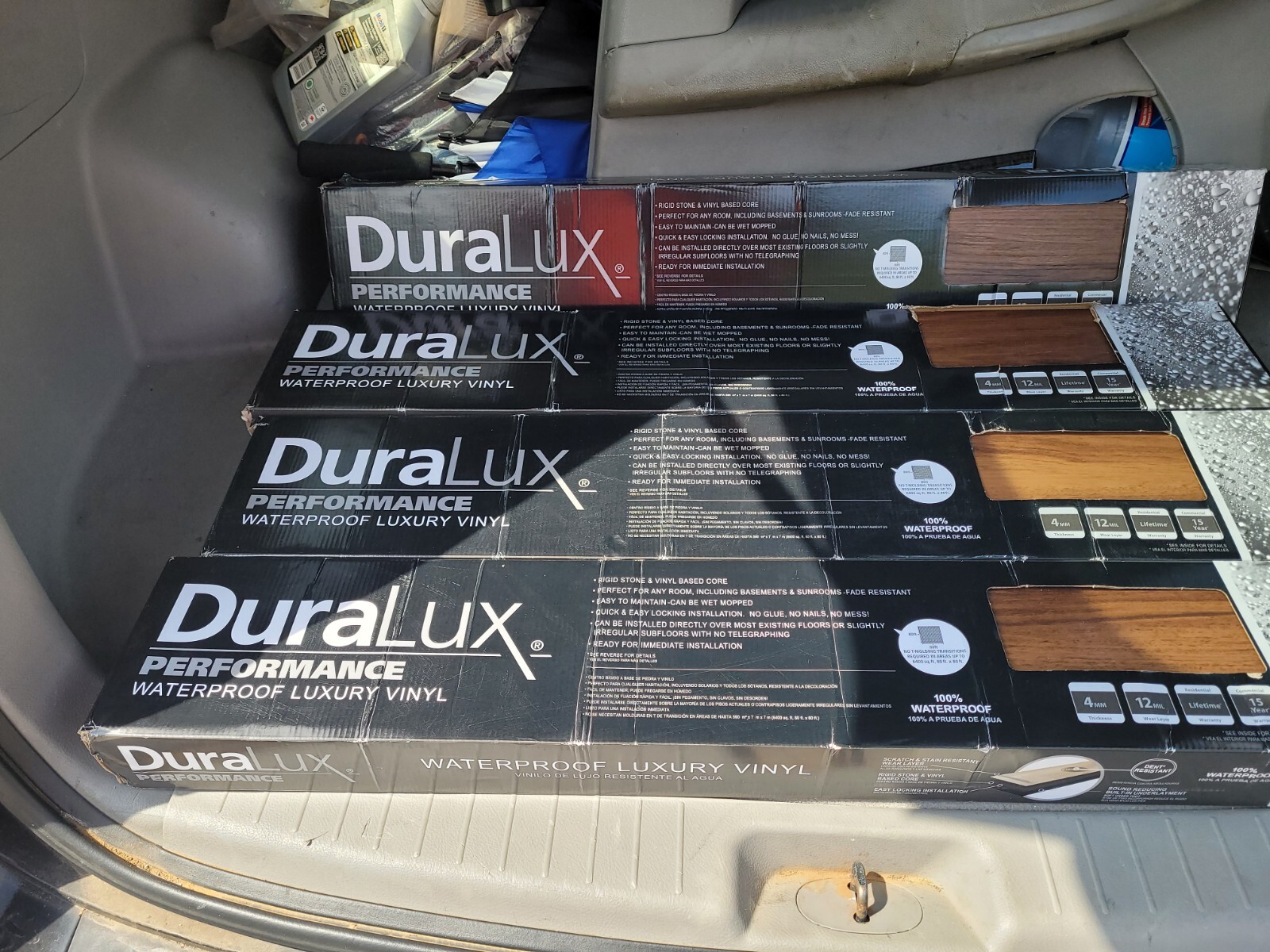 4 New Boxes Of Winter Peak DuraLux Performance, Waterproof, Luxury Floor Vinyl