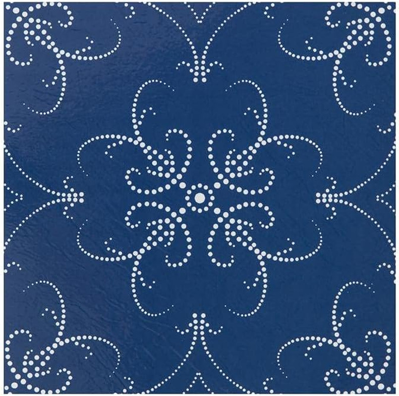 Retro Self Adhesive 12-Inch Vinyl Floor Tiles, 20 Tiles – 12″ X 12″, Navy Pearl