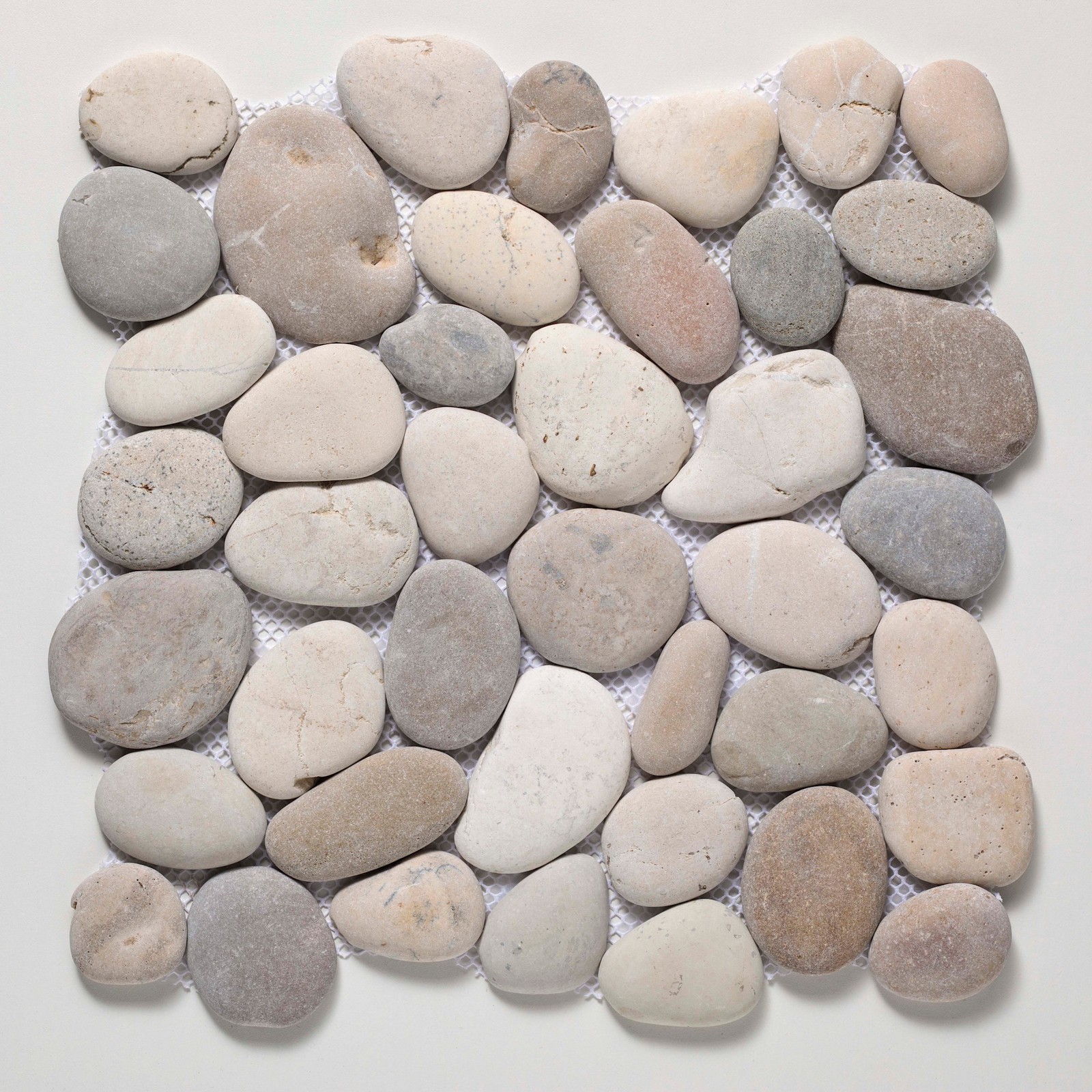 Cruz Bay Studio XP3PA Classic Pebble – 11″ x 11″ Pebble and Rock – Grey / White