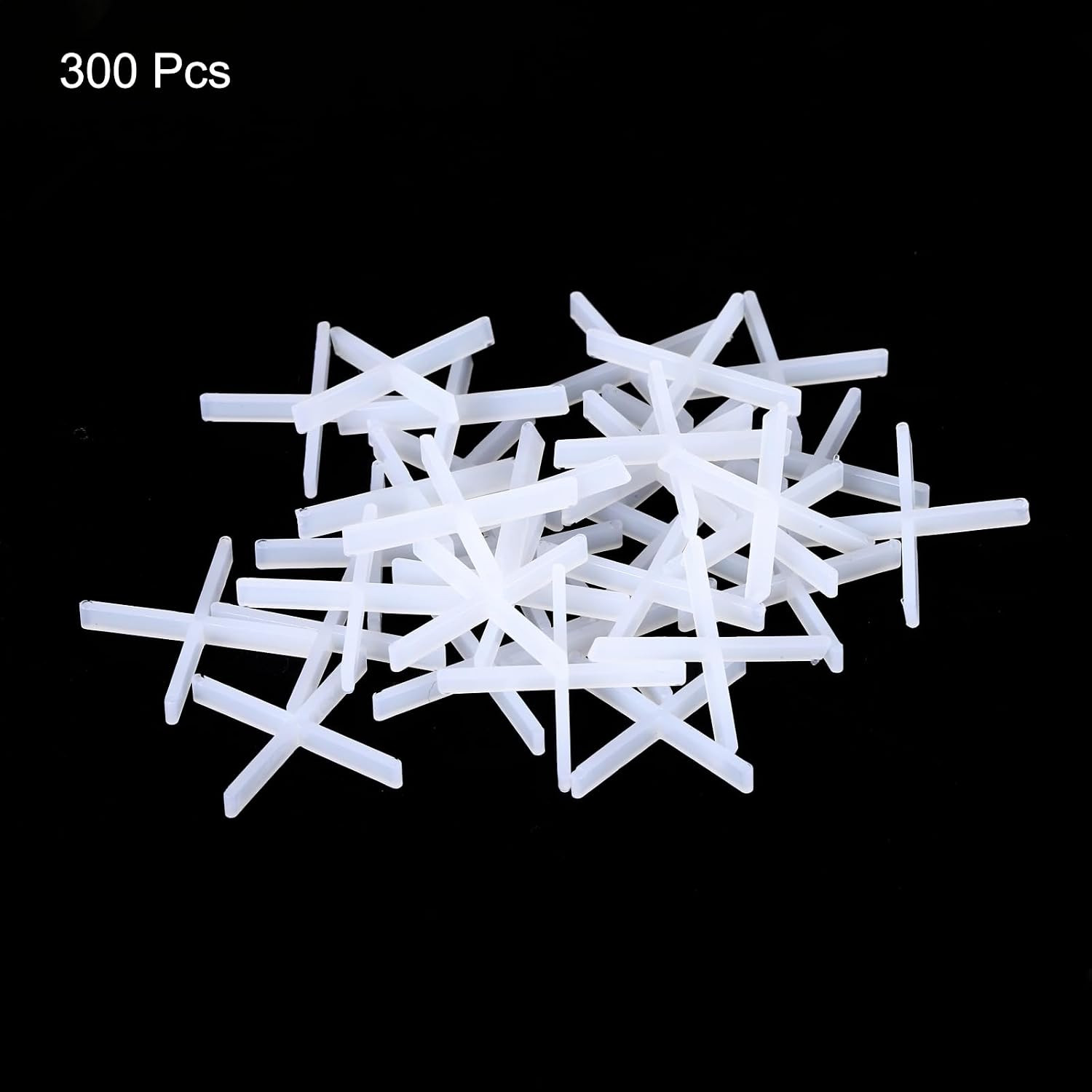 300Pcs Tile Spacers 1Mm 3/64″ Wall Floor Tile Plastic Cross Spacer for Ceramic T