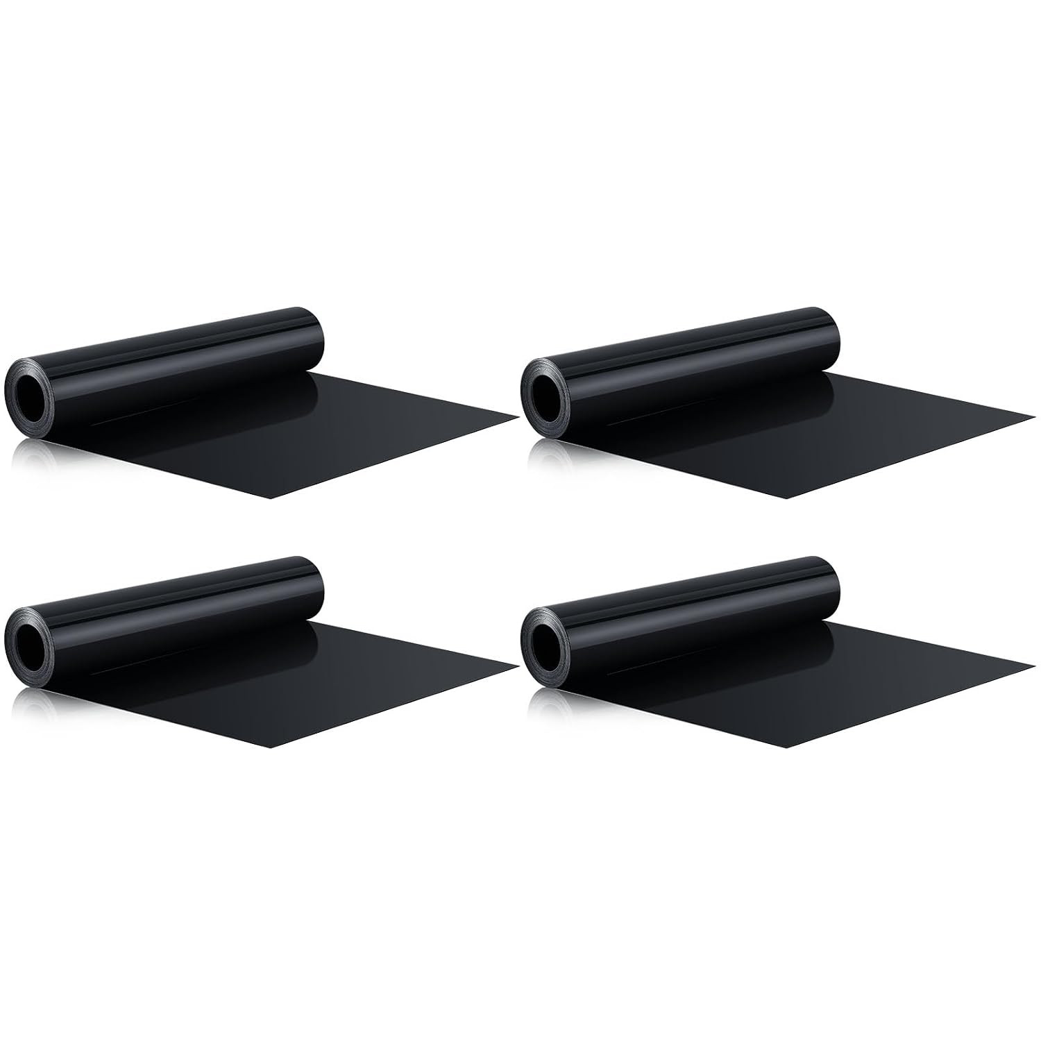 4 Pack Under Deck Drainage Membrane 16Ft Waterproof Trough Roll Black HDPE