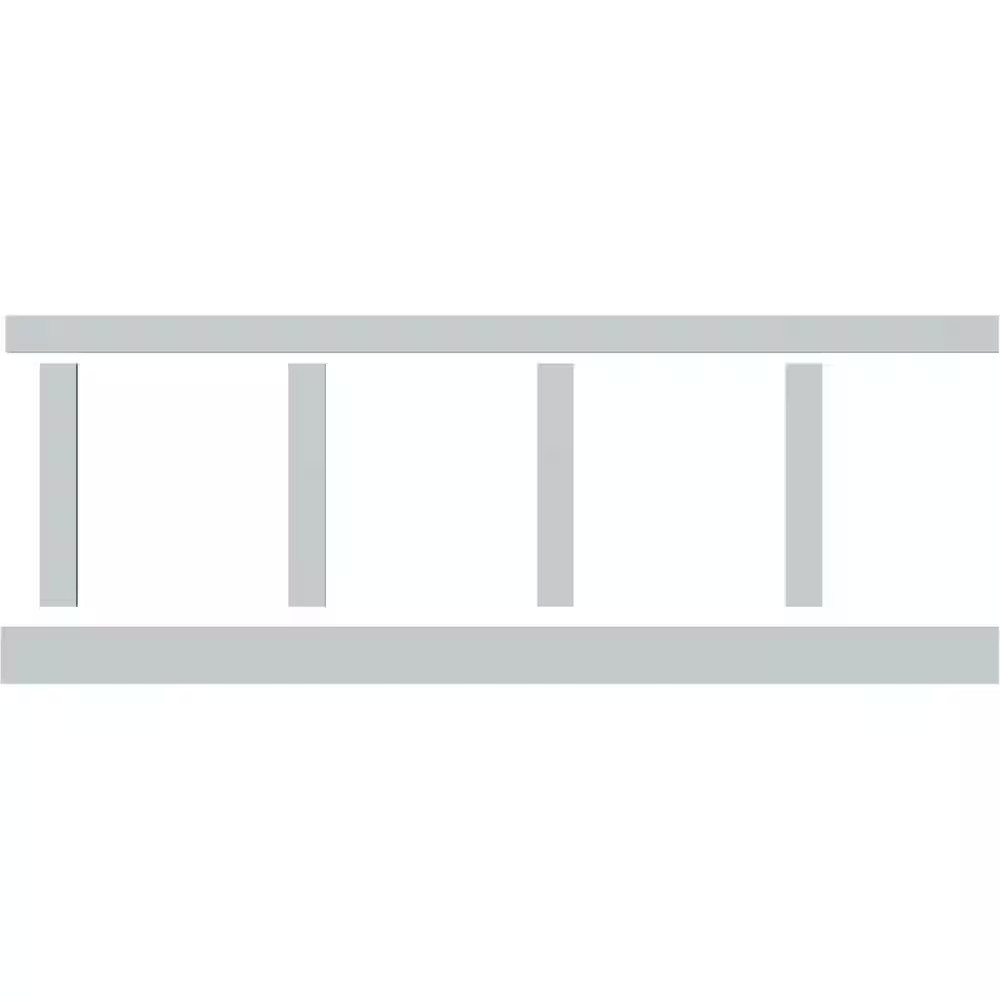 5/8 In. X 96 In. X 32 In. Expanded Cellular PVC Classic Shaker Moulding Kit (For