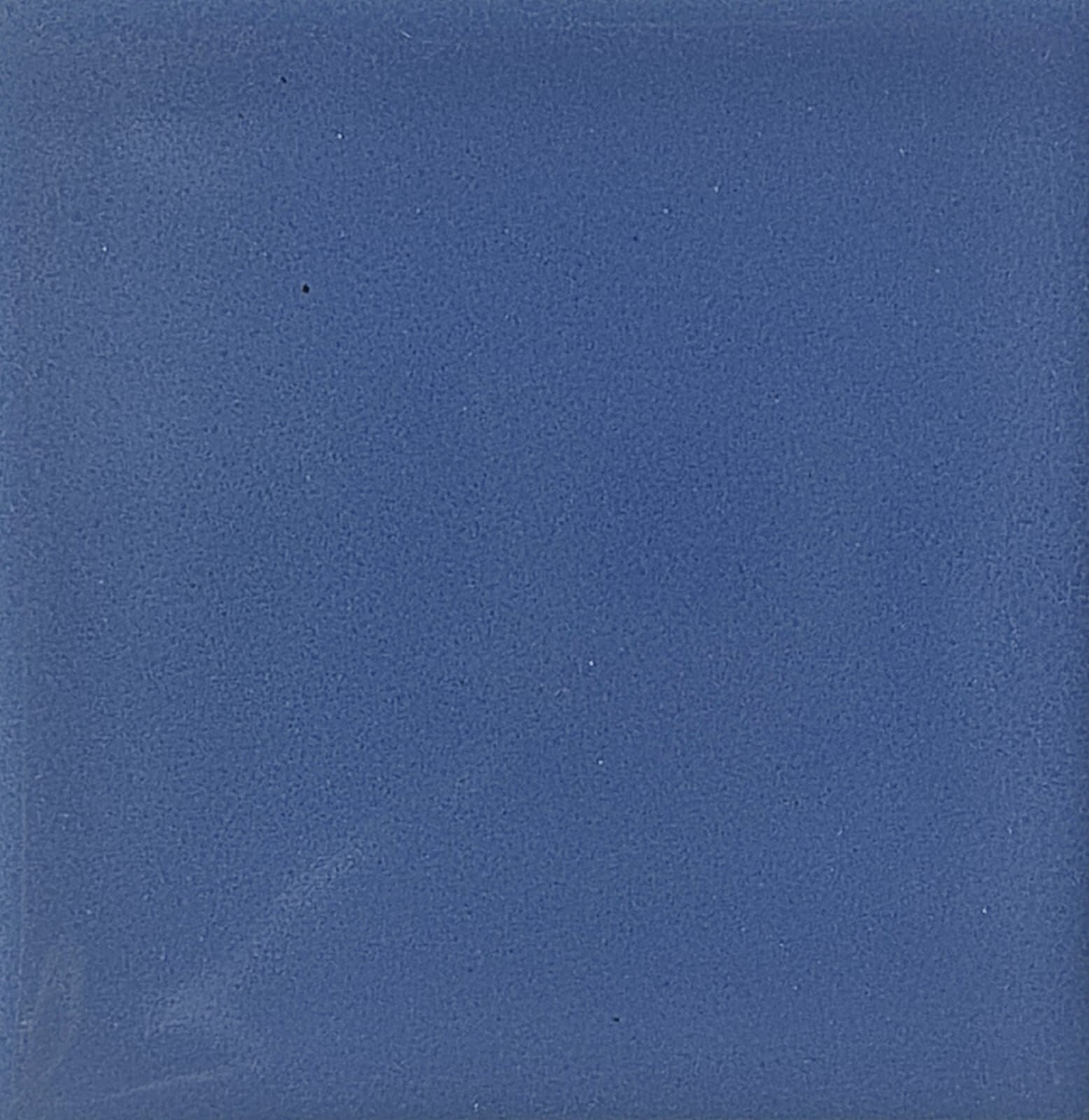 S#025) Mexican Tile sample Ceramic Handmade 4×4 inch MEDIUM BLUE