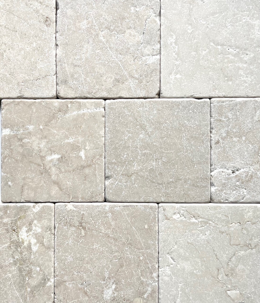 Botticino Crema 4×4 Tumbled Marble Tile Backsplash Floor Wall (Sold by 1SF)